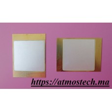 Feuille céramique de production d'électricité piézoélectrique Bimorph rectangulaire parallèle, 50 Mm x 50mm, substrat: 70mm x 50mm