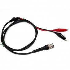 Sonde de test d'oscilloscope BNC mâle vers double pince crocodile