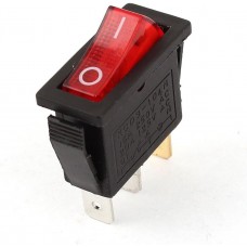 Interrupteur à bascule marche/arrêt Lumière rouge 3Pin SPST KCD3-104N 15A/250V 20A/125V