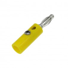 fiche banane mâle 4 mm jaune