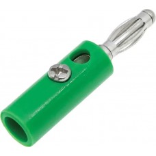 fiche banane mâle 4 mm vert