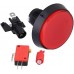 bouton poussoir rouge lumineux LED 60mm