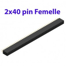 2x40 pin connecteur femelle (80 pin) - 2,54mm