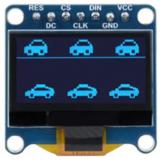 Écran d’affichage OLED bleu 7 broches 0,96