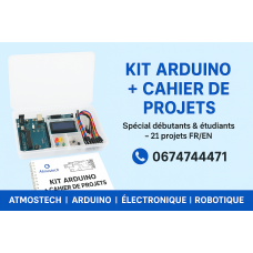 Kit Arduino avec Cahier Atmostech – Spécial Débutants & Étudiants