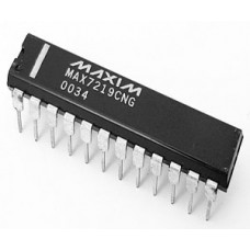 MAX7219CNG, Driver de LED 8-Digits 64-Segments, 5 V, 24 broches MAX7219CNG, Driver de LED 8-Digits 64-Segments, 5 V, 24 broches