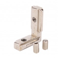 Connecteur d'angle L 2020, rainure de 6 mm profilé en aluminium