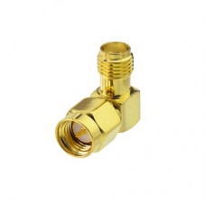 Adaptateur RF coaxial coudé 90° SMA mâle vers SMA femelle