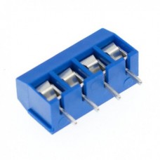 Bornier à Vis KF301 4P 5 mm – Connecteur PCB - Bleu