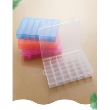 Boîtes de rangement en plastique, 36 casiers, transparents Boîtes de rangement en plastique, 36 casiers, transparents