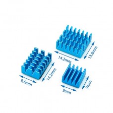 dissipateur thermique en aluminium avec ruban adhésif thermoconducteur pour Raspberry Pi 4 modèle B