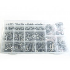 kit de vis acier inoxydable/acier au carbone noir tête cylindrique vis hexagonale garniture patin ressort patin écrou clé set kit de 1880pcs 