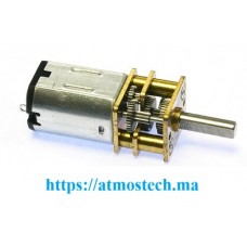Moteur à engrenages métalliques micro DC 12 V N20, 300 tr/min