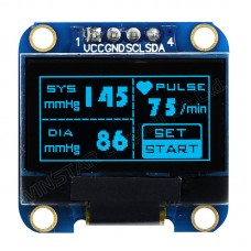 Écran OLED Interface I2C de 0,96 pouces / SSD1306 bleu à 4 broches