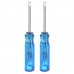 mini tournevis à tête plate fendue 45 mm x 1,5 mm, outils de réparation, bleu